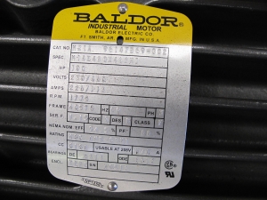 MOTOR, ELECTRIC TYPE, 100 HORSEPOWER, 460 VOLT ELEC RATING, 1776 RPM, 405TS FRAME, 113 FULL LOAD AMPS, TEFC ENCLOSURE. 2-240 W, 240 VOLTS SPACE HEATERS WIRED IN PARALLEL. ONLY TWO LEADS WIRED INTO THE TERMINAL BOX. PART # M4400TS (W-44) LOADING & HANDLING FEE $15-